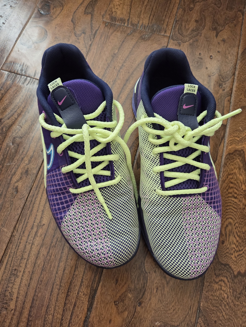 Nike METCON 8AMP Purple & Neon Green Athletic Sz 9